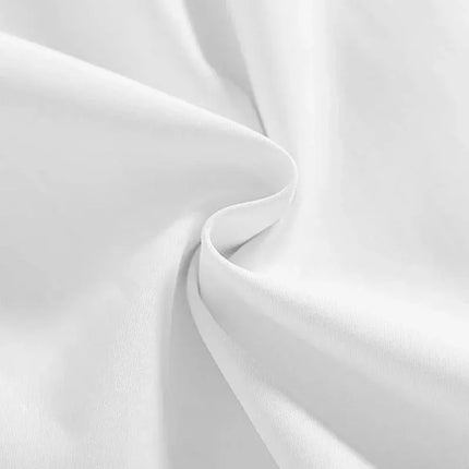 White Girls Peter Pan Collar Long Sleeve School Shirt with two button Adjustable Cuff - S