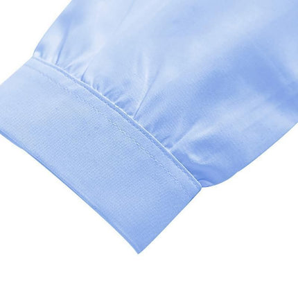 White Girls Peter Pan Collar Long Sleeve School Shirt with two button Adjustable Cuff - XL