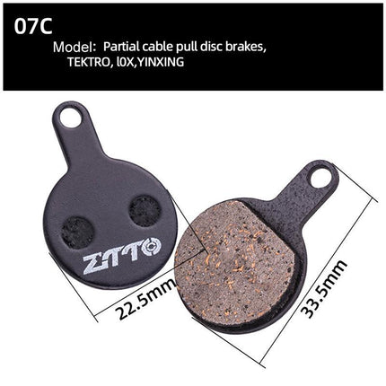 2 Pairs Mtb Disc Brake Pads Semi-Metallic Resin Model Ms-01B - Ms-04B