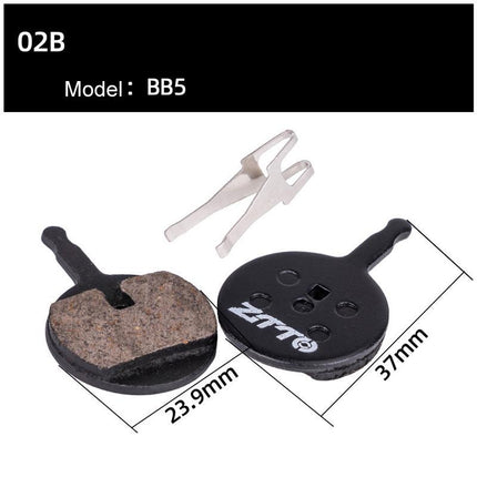 2 Pairs Mtb Disc Brake Pads Semi-Metallic Resin Model Ms-01B - Ms-04B