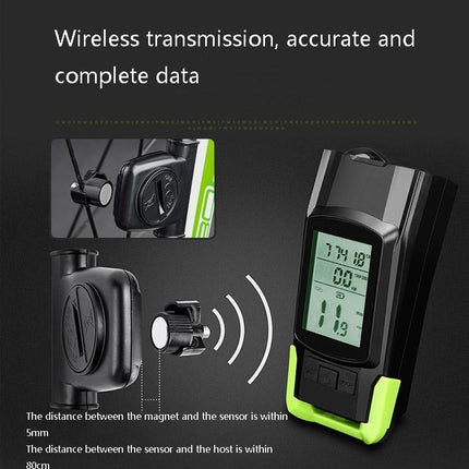 3-In-1 Wireless Bike Light Set Blue Upgrade