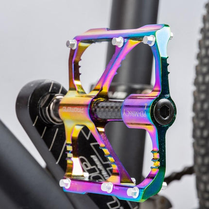 Colourful Aluminum Alloy Bike Pedals With 3 Bearings
