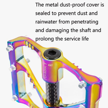 Colourful Aluminum Alloy Bike Pedals With 3 Bearings