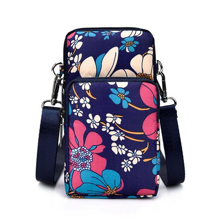 Animal Park Mini Crossbody Phone Wallet With Arm Band - Pink Holiday
