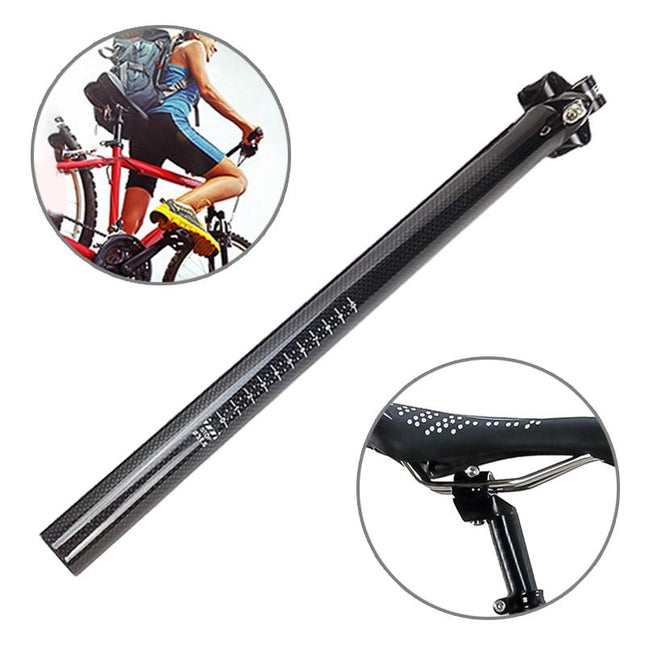 3K Carbon Fiber Bike Seatpost 31.6X350Mm Mountain/Road Bicycle Fittings