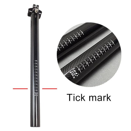 3K Carbon Fiber Bike Seatpost 31.6X350Mm Mountain/Road Bicycle Fittings