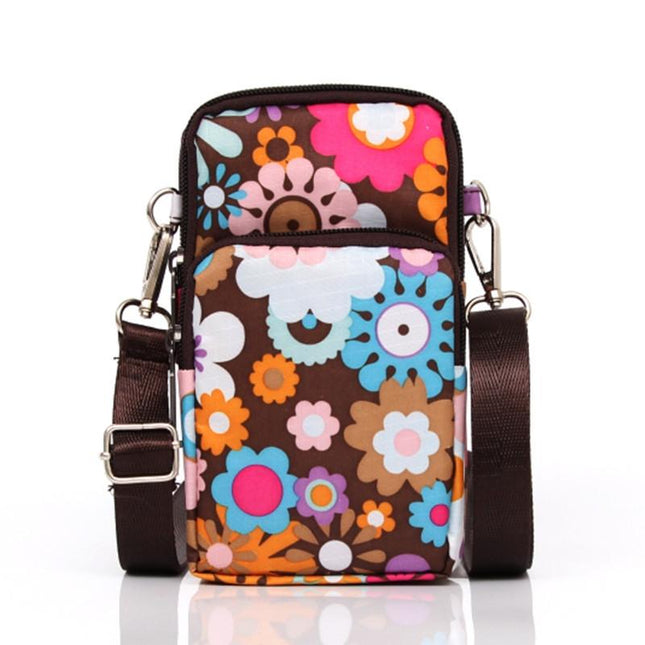 Animal Park Mini Crossbody Phone Wallet With Arm Band - Purple Seal
