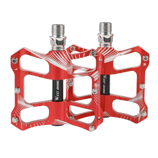 Aluminum Bicycle Pedals Riding Foot Accessories - Black