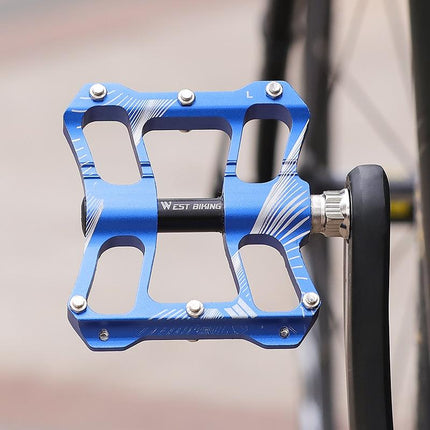 Aluminum Bicycle Pedals Riding Foot Accessories - Black