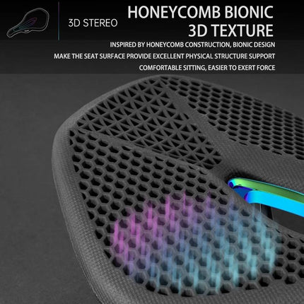 Breathable Honeycomb Saddle M Size Black / Colorful