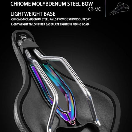 Breathable Honeycomb Saddle M Size Black / Colorful