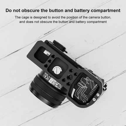 Video Camera Cage With Handle for Sony Alpha 7C