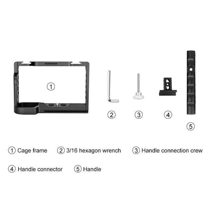 Video Camera Cage With Handle for Sony Alpha 7C