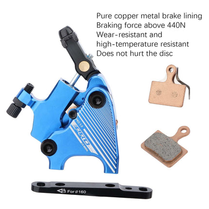 Flat Mount Road Calipers Dual Brakes Pair - Red