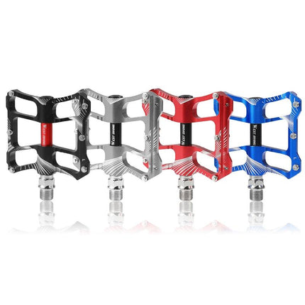Aluminum Bicycle Pedals Riding Foot Accessories - Red