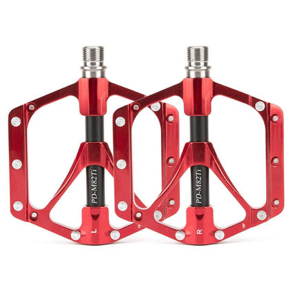 Titanium Alloy 3-Bearing Mountain Bike Pedals - Black
