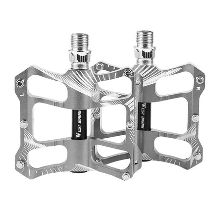 Aluminum Bicycle Pedals Riding Foot Accessories - Blue