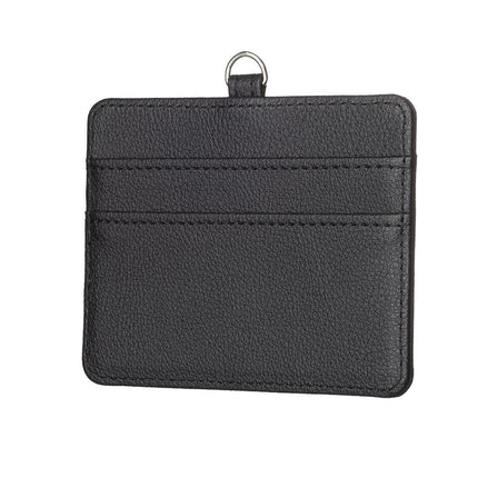Horizontal Id Card Bag & Lanyard - Black
