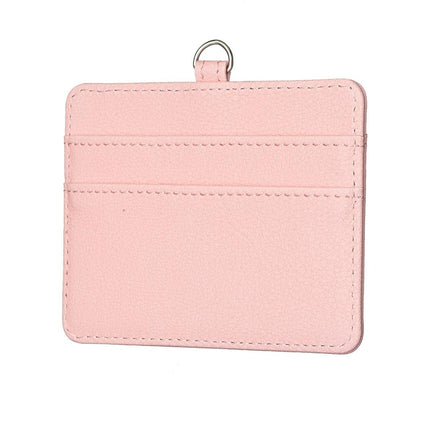 Horizontal Id Card Bag & Lanyard - Black