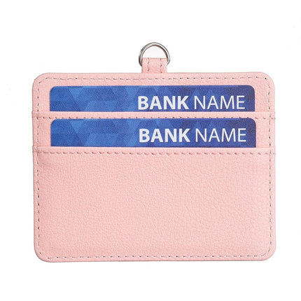 Horizontal Id Card Bag & Lanyard - Black
