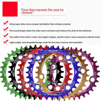 Mtb 104Bcd Narrow Wide Chainring 32T - Purple