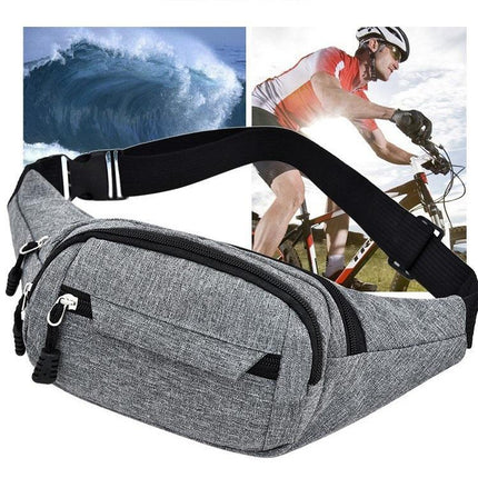 Waterproof Multi Pocket Chest Bag For Sports - Green