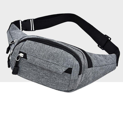 Waterproof Multi Pocket Chest Bag For Sports - Purple