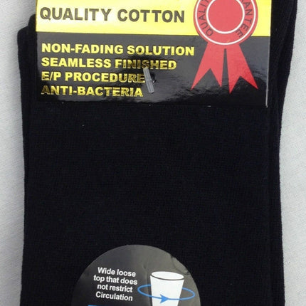 10x Pairs COTTON Rich LOOSE TOP SOCKS Medical Circulation Diabetic Comfort BULK -  -