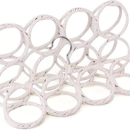 1x 28 Hole Scarf Hanger Holder Storage Tie Belt Scarf Organiser Space Saver