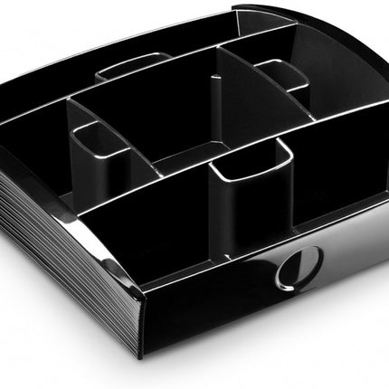 CEP Tea Coffee Storage Home Office Organizer Organiser Distributor Tray - Black