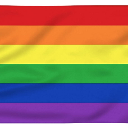 DELUXE RAINBOW GAY PRIDE FLAG Outdoor Banner 150x90cm 3x5ft with Metal Eyelets