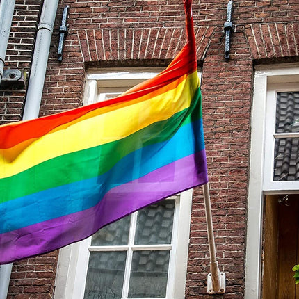 DELUXE RAINBOW GAY PRIDE FLAG Outdoor Banner 150x90cm 3x5ft with Metal Eyelets