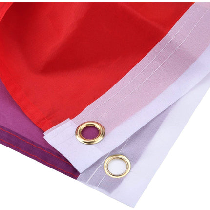 2x DELUXE RAINBOW GAY PRIDE FLAG Outdoor Banner 150x90cm 3x5ft w Metal Eyelets