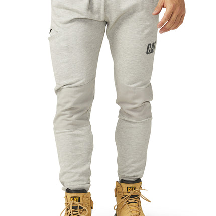 Caterpillar Track Pants Trackies Work Casual Gym Slim Fit w Hem Joggers - Grey - S