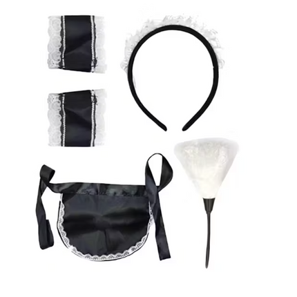 5pcs French Maid Costume Accessory Set Party Halloween Nurse