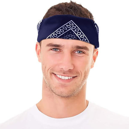 20x BANDANA Paisley 100% COTTON Head Wrap Durag Bandanna Scarf Mask BULK - Assorted Colour Pack