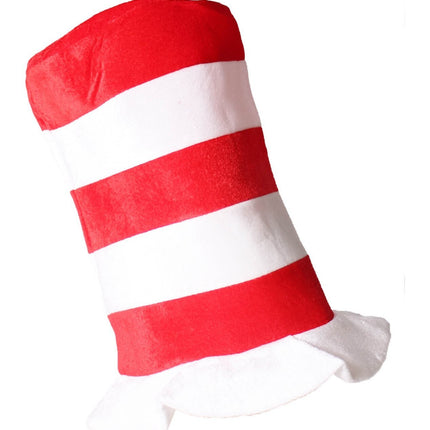 Cat In The Hat Child Size Costume Top Hat Party - Red White Stripe