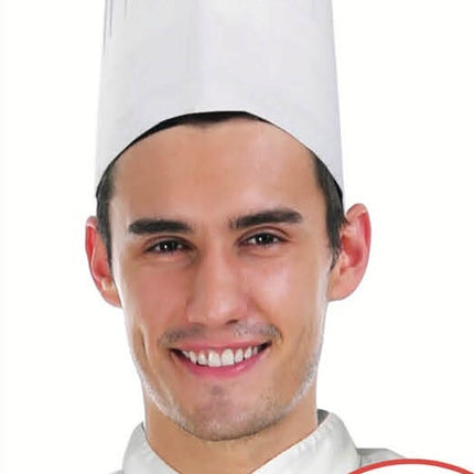 CHEFS HAT Chef Master Kitchen Cooking Baker Cap Costume Fancy BBQ Party - White