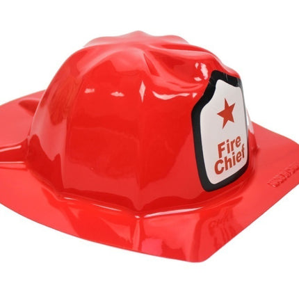 KIDS FIREMAN HAT Fire Chief Party Cap Helmet Costume Dress Up Halloween Firemans