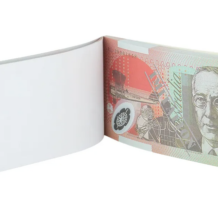 20 Dollar Australian Souvenir Note Pad Fake AUD Money - 1 Pack of 50 Sheets