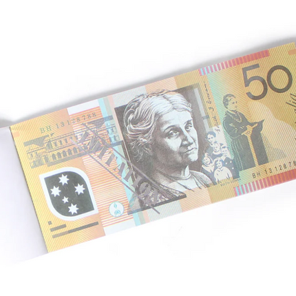 50 Dollar Australian Souvenir Note Pad Fake AUD Money - 1 Pack of 50 Sheets