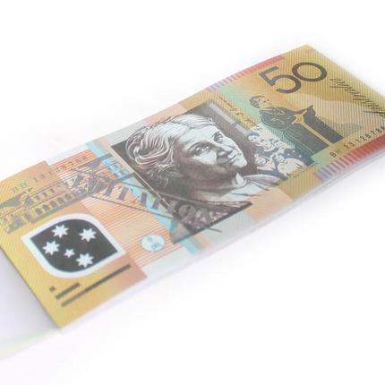 50 Dollar Australian Souvenir Note Pad Fake AUD Money - 1 Pack of 50 Sheets