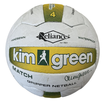 Kim Green Match Gripper Netball Hand Sewn Waterproof Net Ball Official Size 4