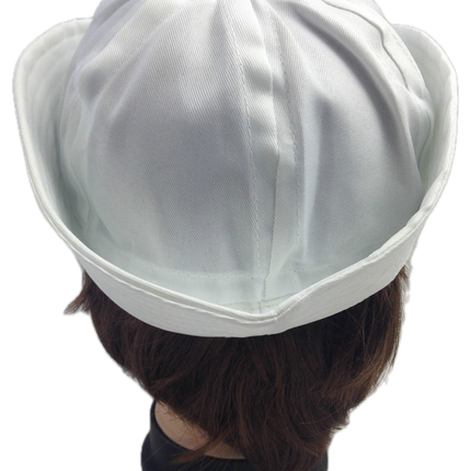 Adult White Sailor Hat Marine Unisex Gob Captain Navy Hen's Night Doughboy Cap