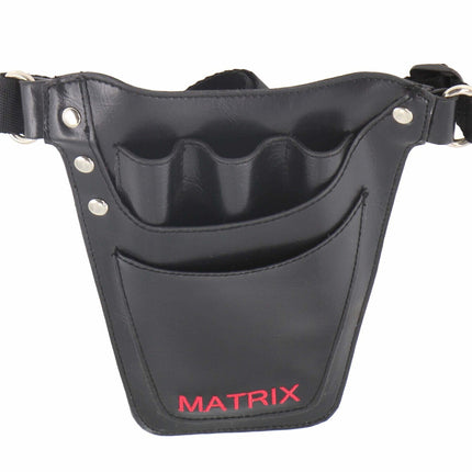 MATRIX Leather Tool Belt Barber Hairdressing Pouch Scissor Waist Pouch Bag