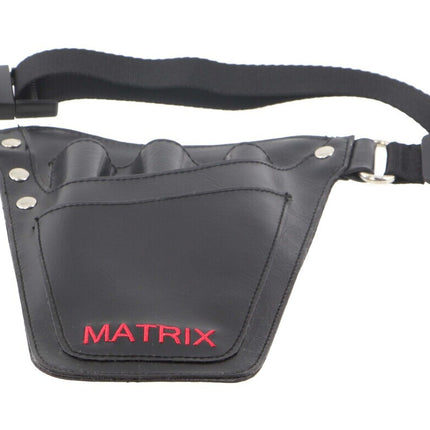MATRIX Leather Tool Belt Barber Hairdressing Pouch Scissor Waist Pouch Bag