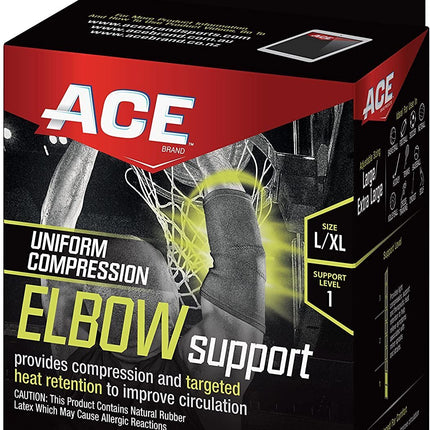 3M Ace Compression Elbow Support Sleeve, Large - X-Large