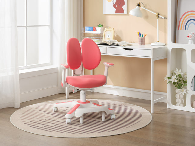 4x Ergonomic Children Kids Study Chairs Height Adjustable - Pink
