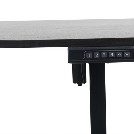 140 x 70cm Electric Standing Desk Height Adjustable Motorised Electric Sit Stand in Black
