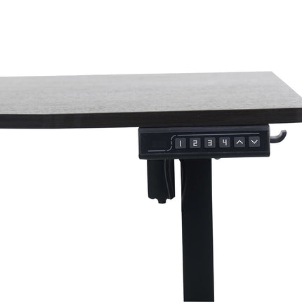 120 x 60cm Electric Standing Desk Height Adjustable Motorised Electric Sit Stand in Black